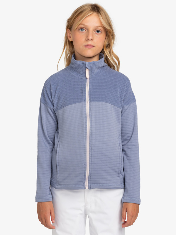 3 Sidley - Zip-Up Sweatshirt for Girls 8 - 16 Blue ERGFT03944 Roxy