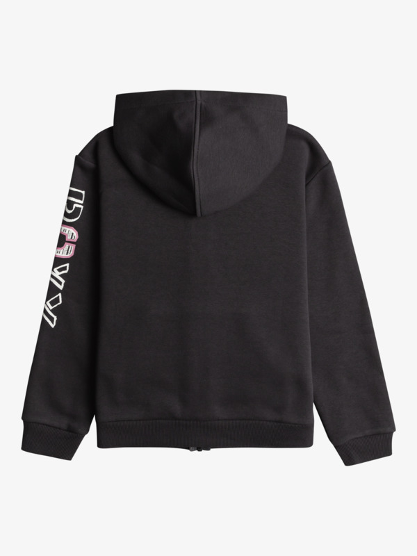 1 Surf Feeling - Zip-Up Hoodie for Girls 4 - 16 Black ERGFT03952 Roxy