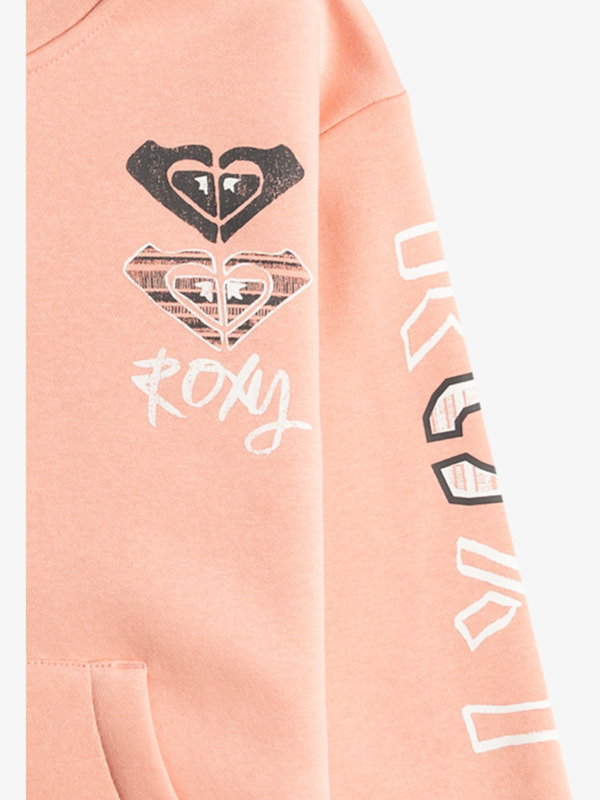 2 Surf Feeling - Sudadera con Capucha y Cremallera para Chicas (4 - 16 años) Rosa ERGFT03952 Roxy