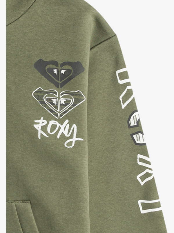 2 Surf Feeling - Pullover Hoodie for Girls 4 - 16 Green ERGFT03953 Roxy