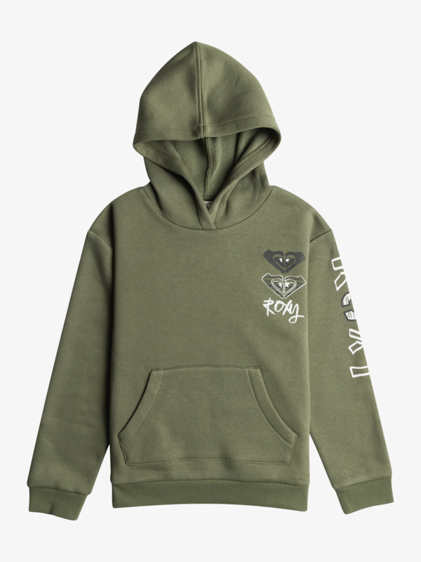 0 Surf Feeling - Pullover Hoodie for Girls 4 - 16 Green ERGFT03953 Roxy