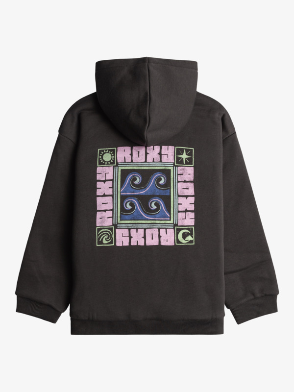 1 Different Pulses - Zip-Up Hoodie for Girls 4 - 16 Black ERGFT03967 Roxy