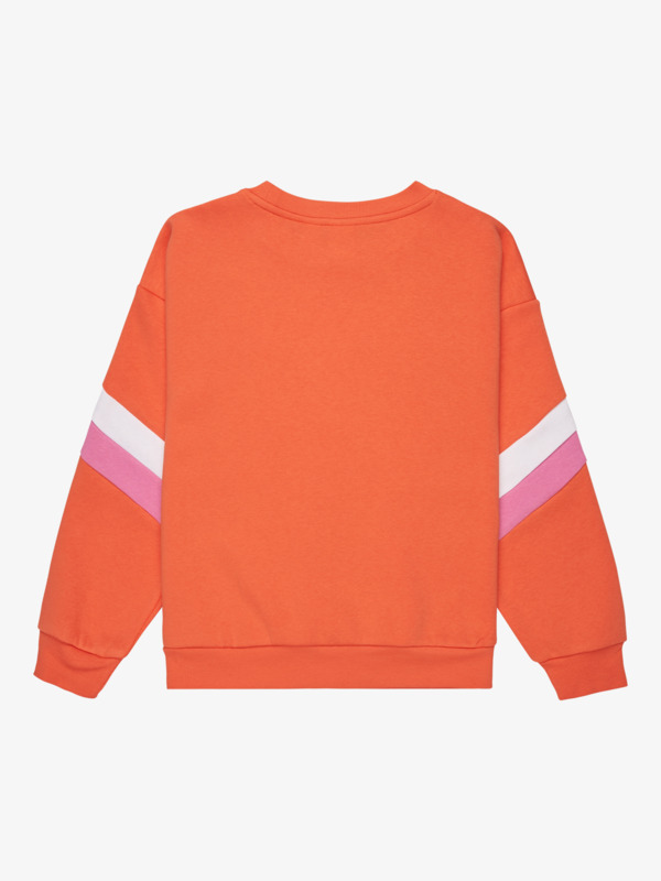 3 Active Teenager - Sweater met ronde hals voor Meisjes 4-16 Orange ERGFT03997 Roxy