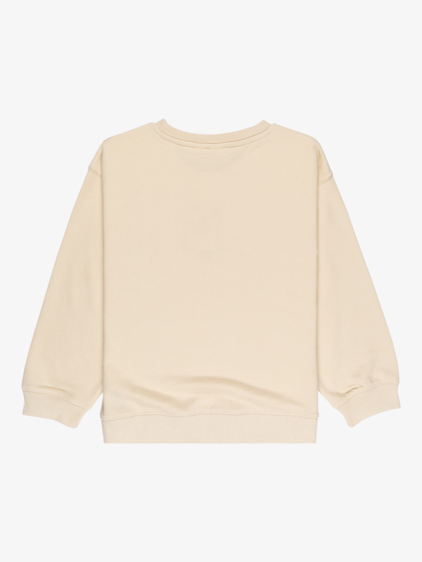 1 Morning - Crew Neck Sweatshirt for Girls 4 - 16 Beige ERGFT03998 Roxy