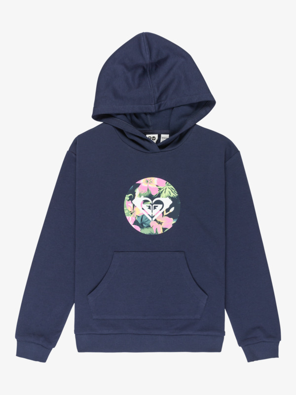 0 Rg Surf Hibiscus - Pullover Hoodie for Girls 4 - 16 Blue ERGFT04016 Roxy