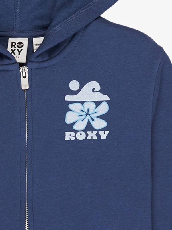 2 Surf Feeling Zipped Brushed - Zip-Hoodie für Mädchen 4-16 Blau ERGFT04020 Roxy