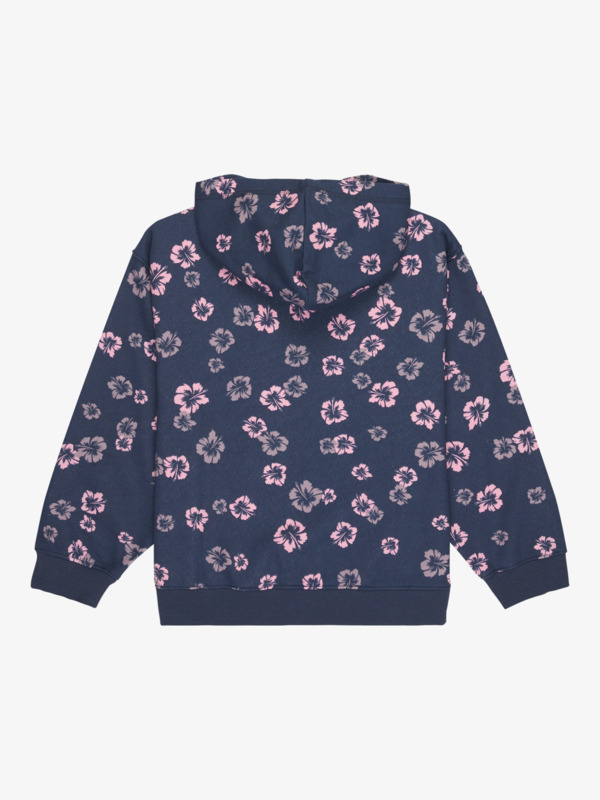 1 Twenty Five Miles - Printed Zip Hoodie for Girls 4-16 Blue ERGFT04024 Roxy