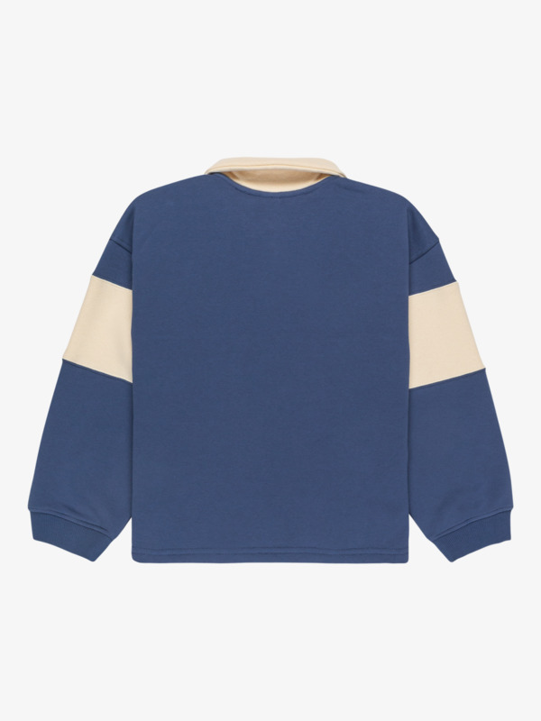 5 Iconic Waves - Sweatshirt mit Hemdkragen im Colorblock-Design für Mädchen 4-16 Blau ERGFT04025 Roxy