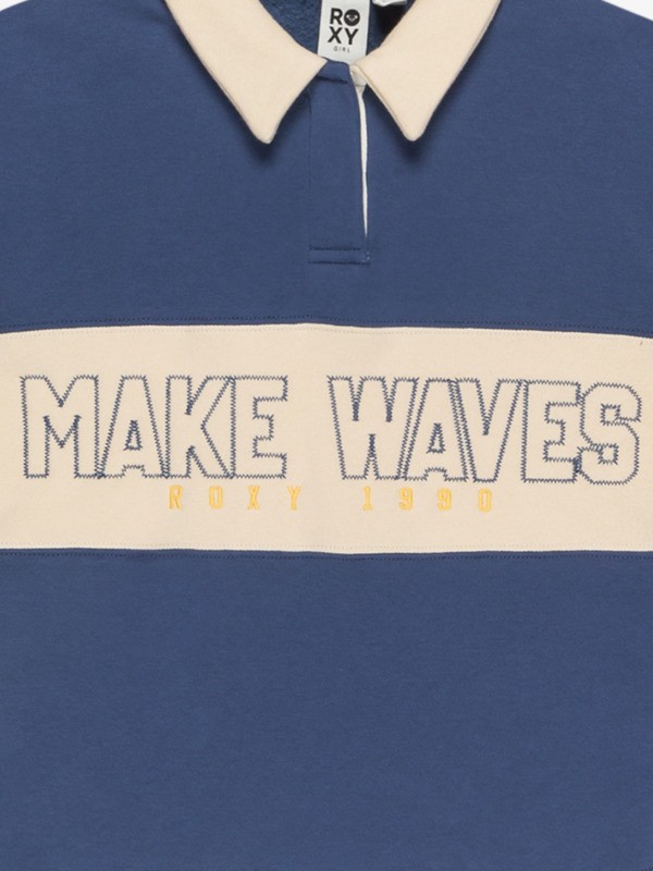 6 Iconic Waves - Sweatshirt im Colorblock-Design für Mädchen 4-16 Blau ERGFT04025 Roxy