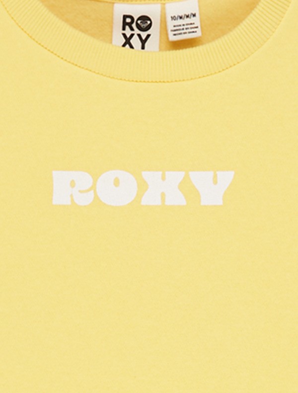2 Surf Feeling Brushed - Felpa da Ragazza 4-16 Yellow ERGFT04026 Roxy