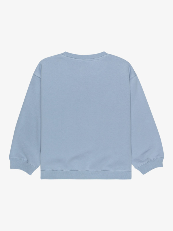 1 Morning Hike Brushed - Sudadera de corte relajado para chicas 4-16 Azul ERGFT04027 Roxy