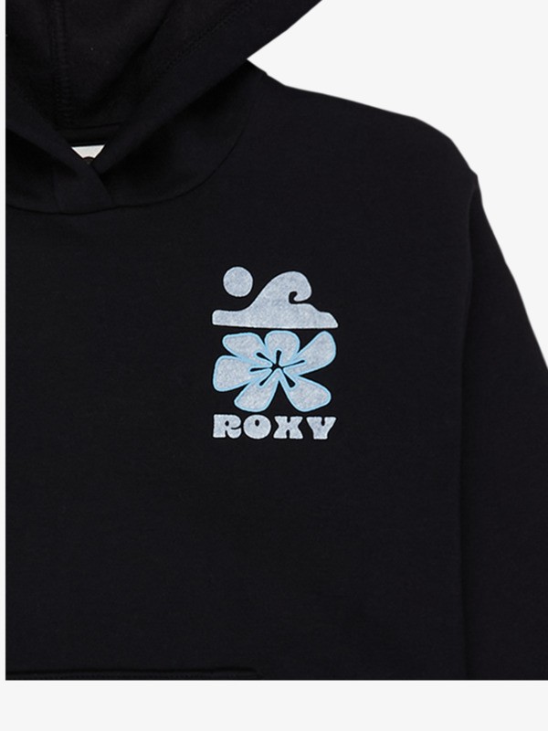 2 Surf Feeling Brushed - Felpa con cappuccio da Ragazza 4-16 Black ERGFT04028 Roxy