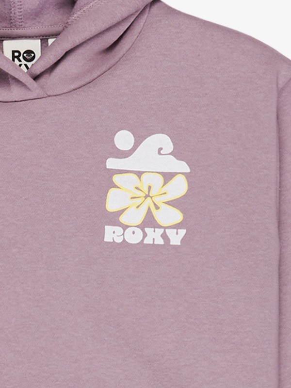 2 Surf Feeling Brushed - Felpa con cappuccio da Ragazza 4-16 Purple ERGFT04028 Roxy