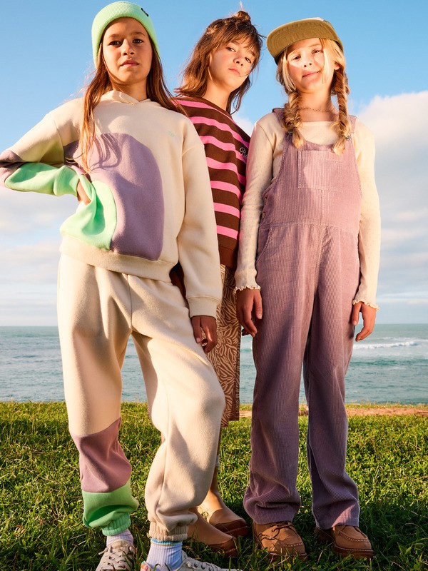 2 Remember The Name - Kapuzenpulli mit Colour Blocking für Mädchen 4-16 Beige ERGFT04032 Roxy