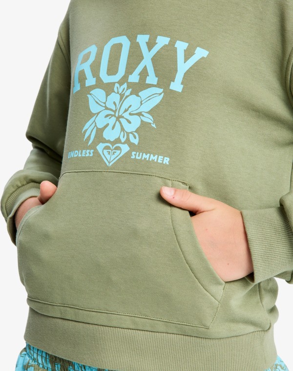 5 Hope You Trust 2 - Sweat à capuche Relaxed Fit pour Fille 4-16 Vert ERGFT04040 Roxy