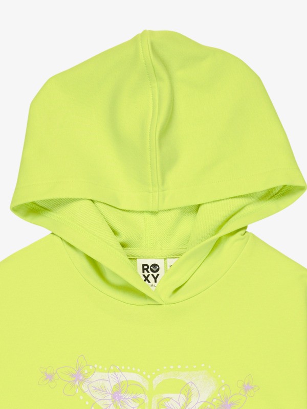 2 Surf Feeling Terry - Sweatshirt com capuz para Raparigas 4-16 Verde ERGFT04041 Roxy