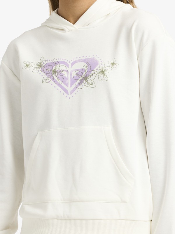 4 Surf Feeling Terry - Sweat à capuche pour Fille 4-16 Blanc ERGFT04041 Roxy