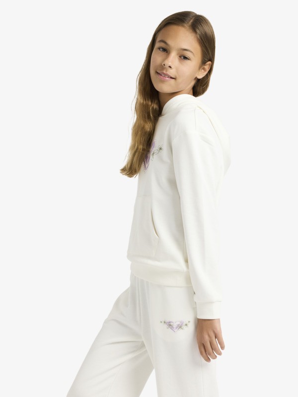 3 Surf Feeling Terry - Sweat à capuche pour Fille 4-16 Blanc ERGFT04041 Roxy