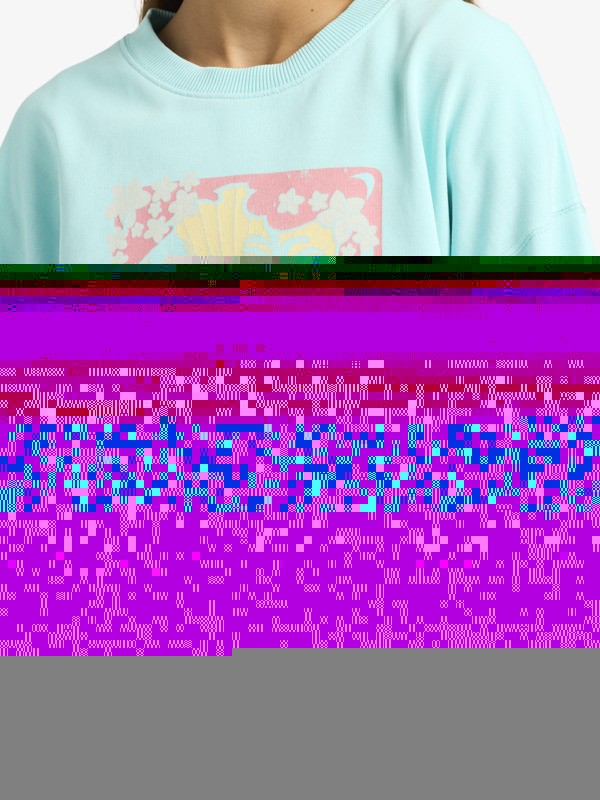 4 Lineup Terry - Übergroßes Sweatshirt für Mädchen 4-16 Blau ERGFT04042 Roxy