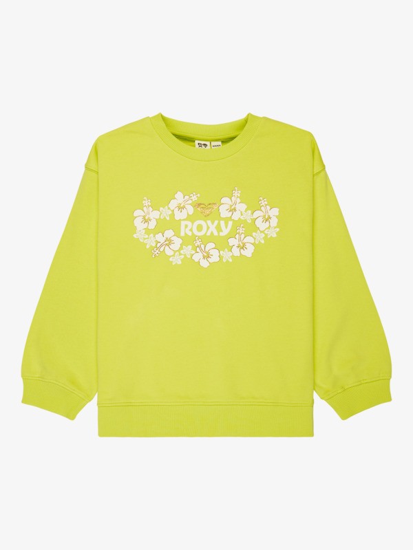 0 Morning Hike Terry - Sweatshirt for Girls 4-16 Green ERGFT04043 Roxy