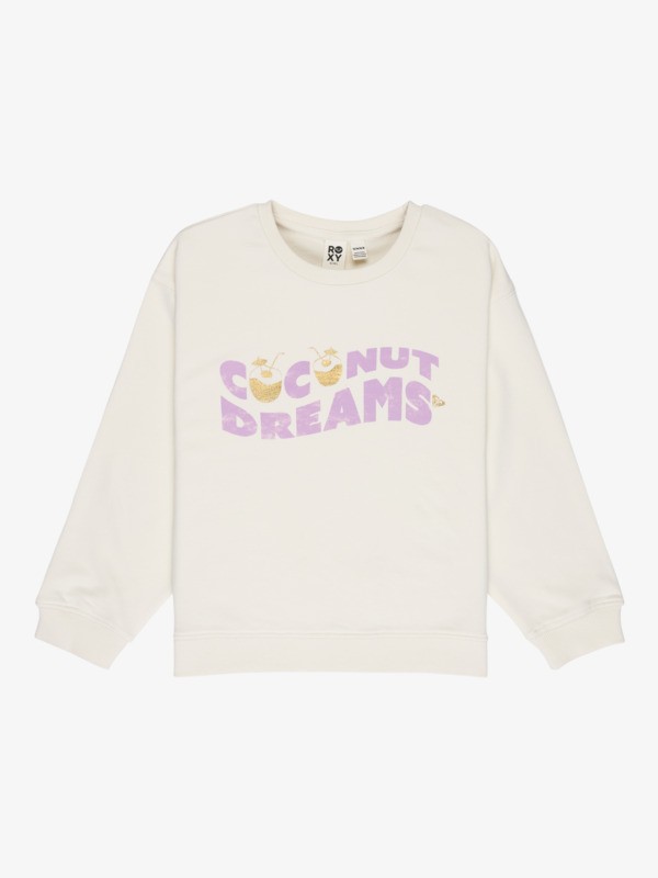 0 Morning Hike Terry - Sweat pour Fille 4-16 Blanc ERGFT04043 Roxy