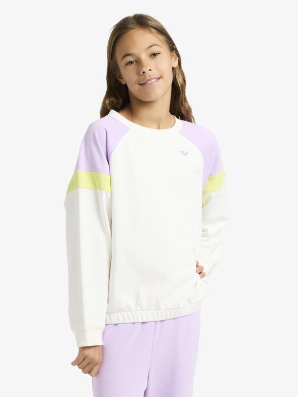 0 Swell Spirit - Sweat pour Fille 4-16 Blanc ERGFT04045 Roxy