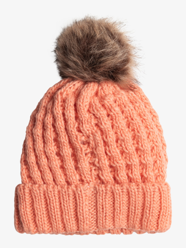 4 Blizzard - Cuff Beanie for Girls Pink ERGHA03329 Roxy