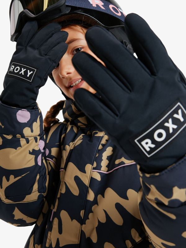 0 Freshfield Girl - Guantes técnicos de snow para chicas Negro ERGHN03047 Roxy