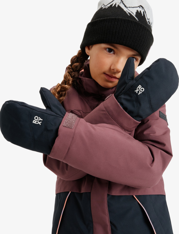 1 Roxy Jetty Girl Solid - Manoplas técnicas de snow para chicas Negro ERGHN03050 Roxy