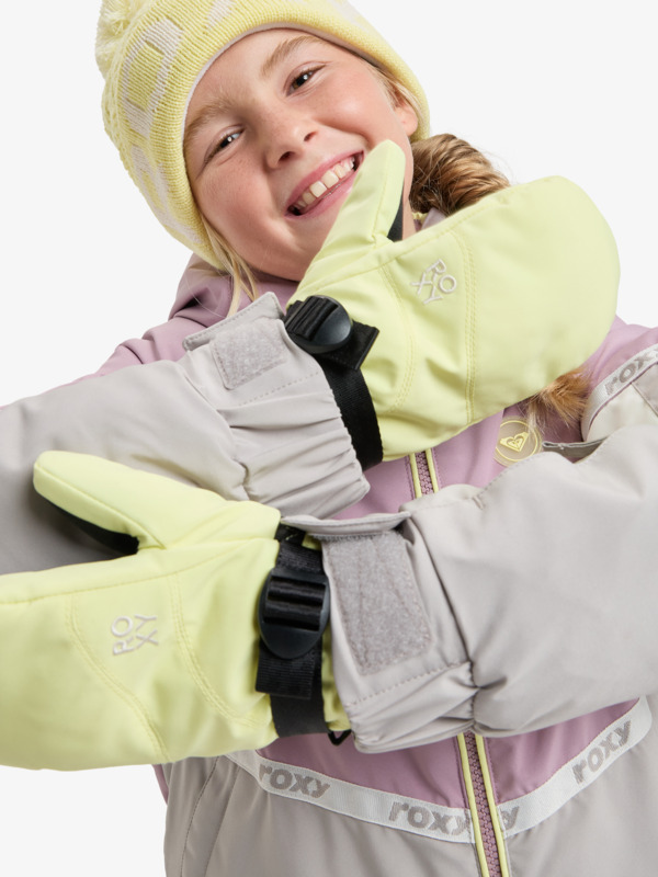 0 Roxy Jetty Girl Solid - Manoplas técnicas de snow para chicas Amarillo ERGHN03050 Roxy