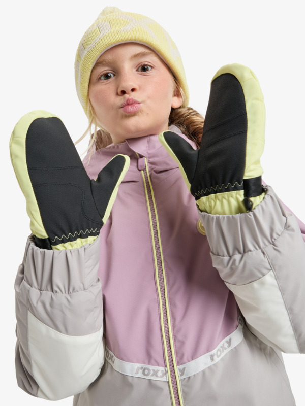 2 Roxy Jetty Girl Solid - Manoplas técnicas de snow para chicas Amarillo ERGHN03050 Roxy