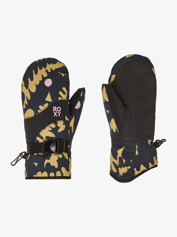 5 Roxy Jetty Girl - Technical Snow Mittens for Girls Beige ERGHN03051 Roxy