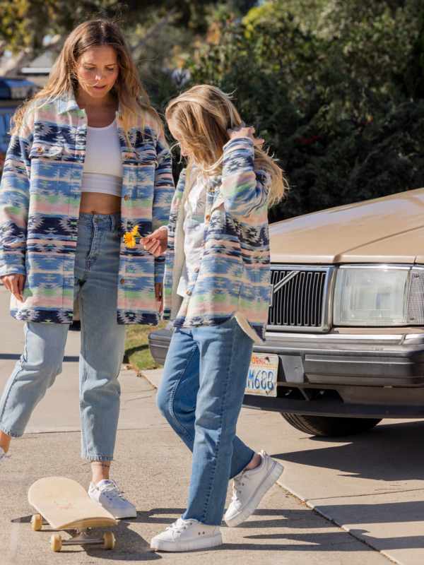 3 Get Busy - Oversized Shacket voor Meisjes  ERGJK03108 Roxy