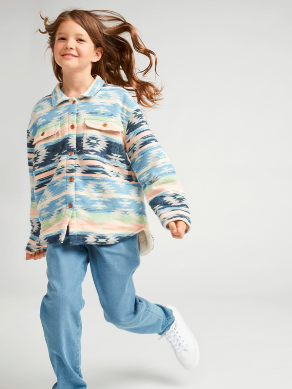 7 Get Busy - Oversized Shacket voor Meisjes  ERGJK03108 Roxy