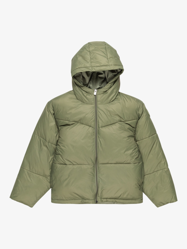 6 Forever This Young - Puffer Jacket for Girls 4 - 16 Green ERGJK03128 Roxy