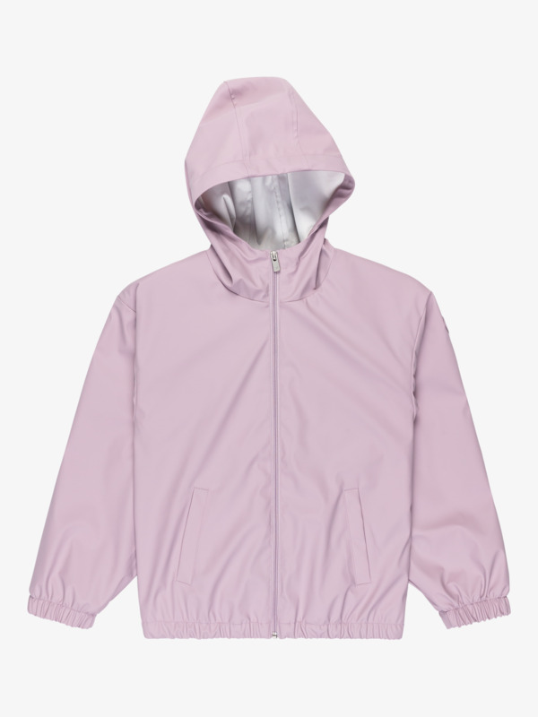 0 Thats Just Life - Short Relaxed Rain Coat for Girls 4-16 Purple ERGJK03129 Roxy