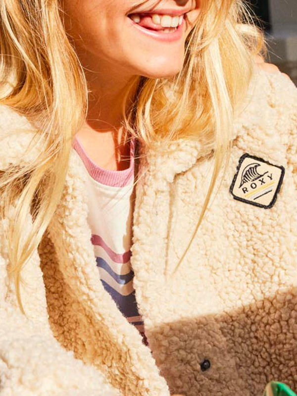 3 Gonna Be A Flame - Chaqueta con Capucha para Chicas (4 - 16 años) Beige ERGJK03133 Roxy