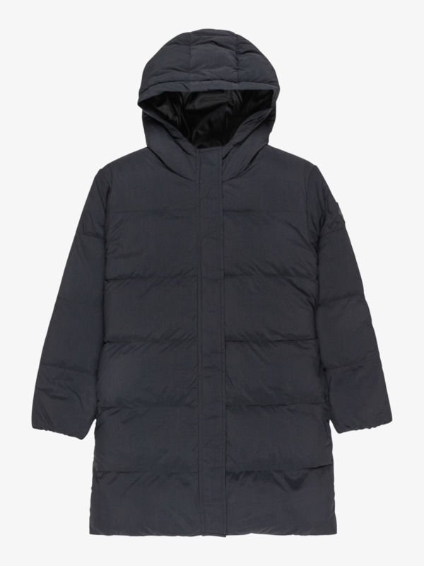 0 On My Way Puffer - Long Puffer Jacket for Girls 4-16 Black ERGJK03136 Roxy