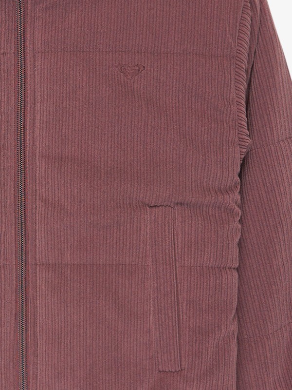 6 Smile Right Now - Gefütterte, gesteppte Cordjacke für Mädchen 4-16 Rot ERGJK03139 Roxy