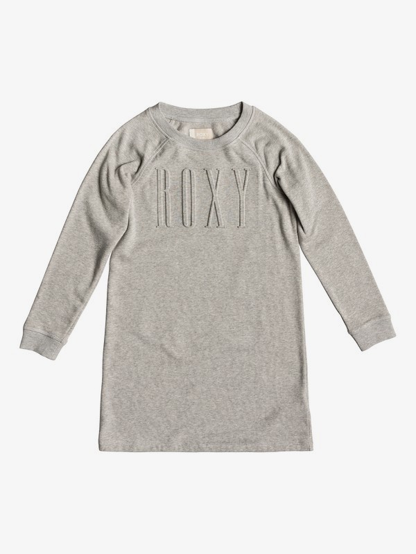 0 Wind Blew - Long Sleeve Dress for Girls 8-16 Grey ERGKD03072 Roxy