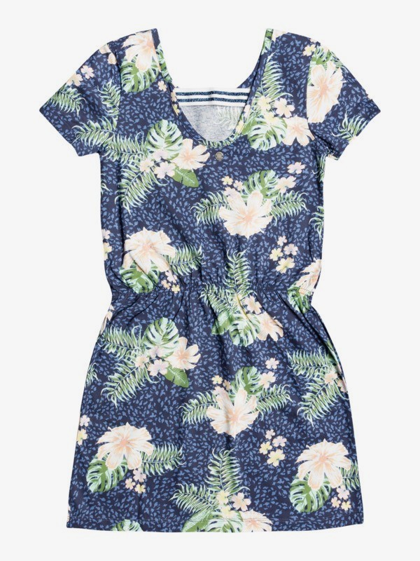 1 The Clouds - Short Sleeve Dress for Girls 4-16  ERGKD03159 Roxy