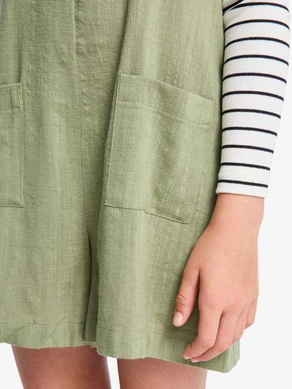 1 Hey Yeah Yeah - Korte Top met Lange Mouw voor Meisjes 4-16 White ERGKT03281 Roxy