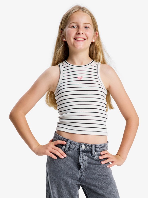 0 Iconic Days Stripes - Vest Top for Girls 4-16 White ERGKT03287 Roxy