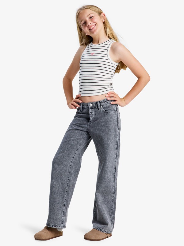 1 Iconic Days Stripes - Vest Top for Girls 4-16 White ERGKT03287 Roxy