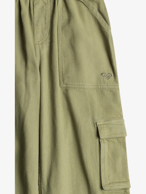 7 Precious   - Pantaloni Cargo da Ragazza 4-16 Green ERGNP03125 Roxy