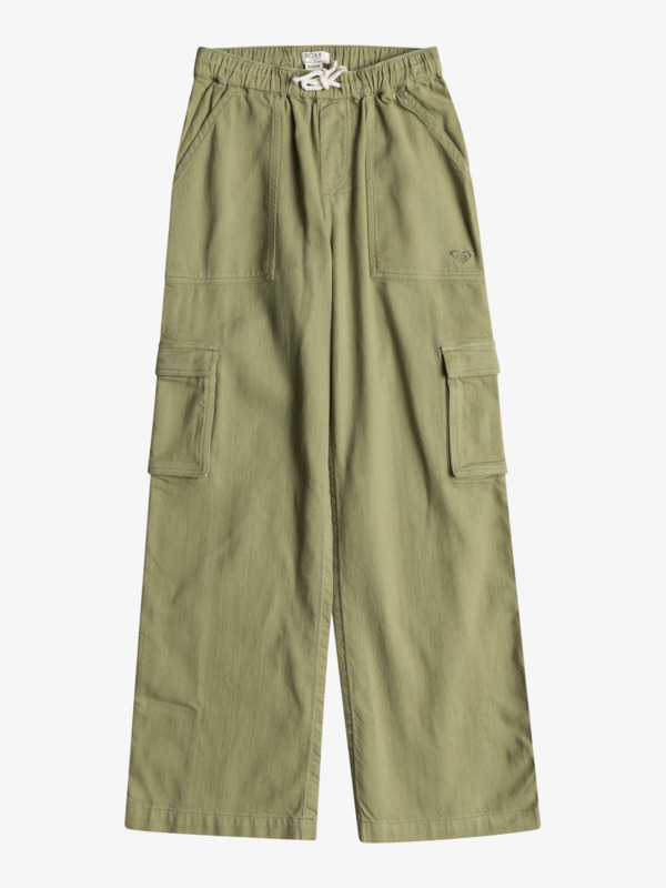 5 Precious   - Pantaloni Cargo da Ragazza 4-16 Green ERGNP03125 Roxy