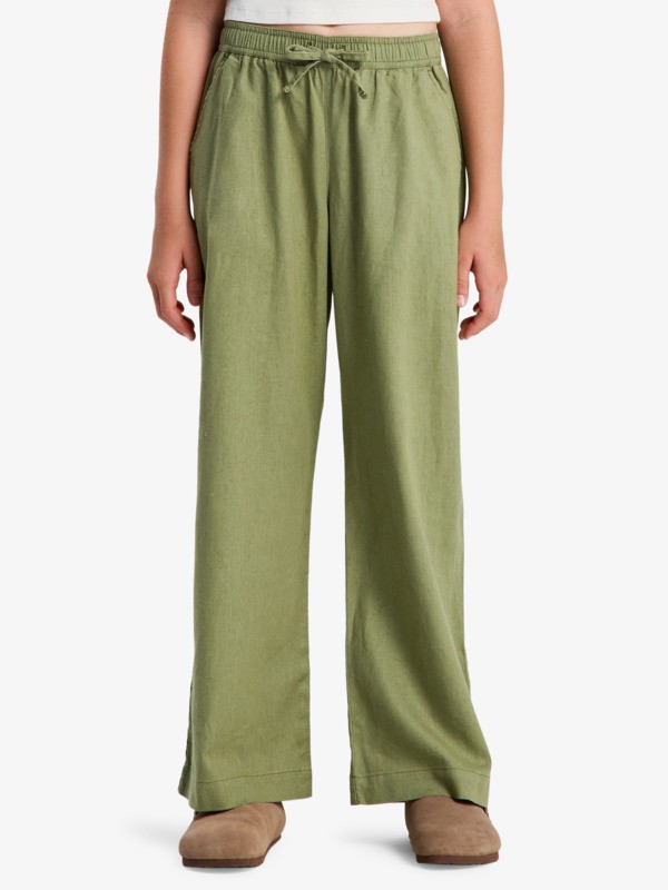 0 Lekeitio Break - Broek met Elastische taille voor Meisjes 4-16 Green ERGNP03134 Roxy