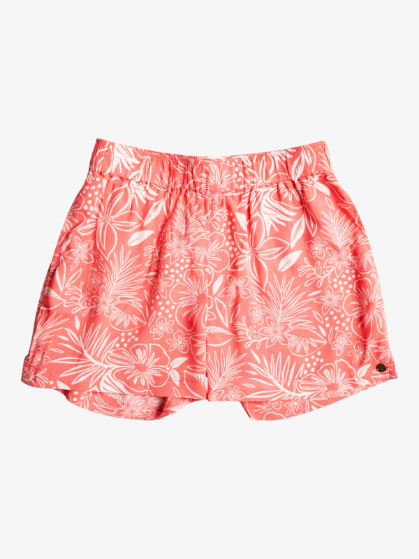 0 Blue Ocean Floor - Short taille élastique pour Fille 4-16  ERGNS03134 Roxy