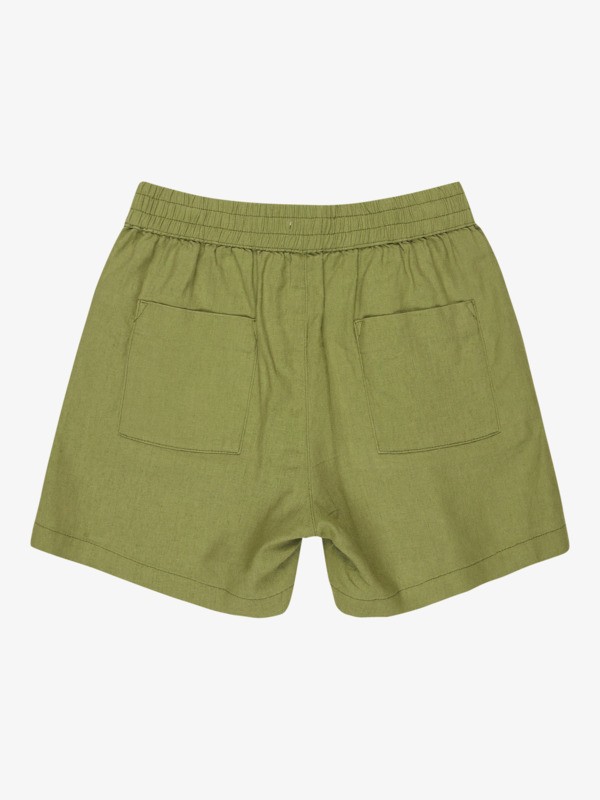 1 Lekeitio Bay - Short de cintura el&aacute;stica para chicas 4-16 Verde ERGNS03195 Roxy