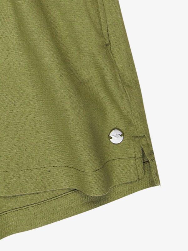 2 Lekeitio Bay - Elasticated Shorts for Girls 4-16 Green ERGNS03195 Roxy